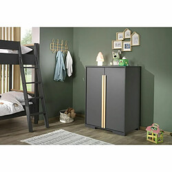 Avis Paris Prix Armoire 2 Portes London 116cm Anthracite