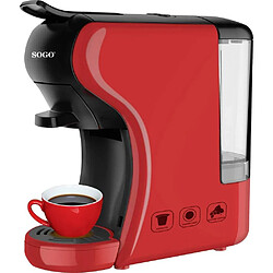 Sogo machine à capsules 1450W rouge