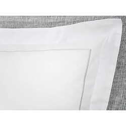 Vente-Unique Lot de 2 taies d'oreiller percale de coton 80 fils/cm² - 63 x 63 cm - Blanc - CHARMY de PALACIO