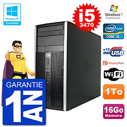 PC HP 6300 MT Intel Core i5-3470 RAM 16Go Disque 1To Graveur DVD Wifi W7 · Occasion 