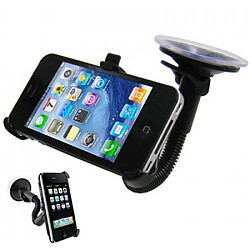 Yonis Support voiture iPhone 4 Support Iphone 4 4S Orientable Ventouse Succion Puissante Pare-Brise Auto Noir YONIS