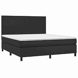 Avis Sommier à lattes et LED,Cadre à lattes de lit avec matelas pour Adulte Noir 180x200 cm -MN28698