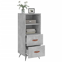 Acheter Maison Chic Buffet,Meuble de Rangement,commode pour salon,Cuisine Gris béton 34,5x34x90 cm Bois d'ingénierie -MN24663