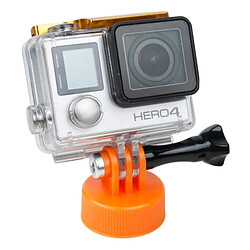 Wewoo Support Holder Orange pour GOPRO HERO4 Session / 4/3 + / 3/2/1, diamètre intérieur: 28.5mm en plastique de de trépied de dessus de bouteille en de dessus 