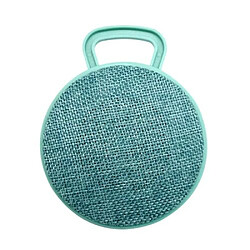 Yonis Mini Enceinte Bluetooth Portable Ronde Texture Tissu Appels Mains Libres Support TF Carde Mini Enceinte Bluetooth Portable Rond Texturé Tissu Avec Support Appel Mains-Libres Et Carte TF Vert YONIS