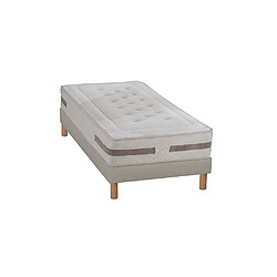 NUIT DE COTON Ensemble Sérénade Ensemble SERENADE 90x200 cm | Matelas Ressorts ensachés + Sommier Bois