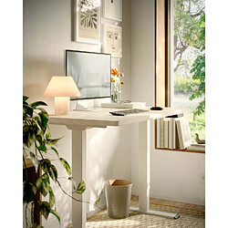 Avis ELEVA Bureau assis debout effet bois blanc 120x70x3cm