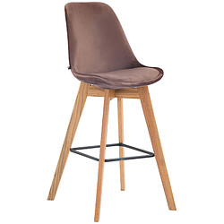 Non Tabouret de bar Metz velours naturel 