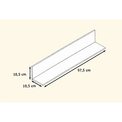 Avis Mpc Etagère Murale Laquée Blanche 97,5 Cm