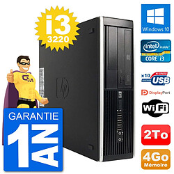 PC HP Compaq Pro 6300 SFF Intel i3-3220 RAM 4Go Disque Dur 2To Windows 10 Wifi · Occasion 