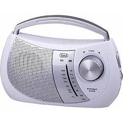 Trevi RA 764 WHITE - Radio-réveil AM/FM portable 