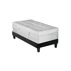 Bellecour Ensemble Empereur Ensemble EMPEREUR 90x200 cm | Matelas Mémoire de forme + Sommier Bois