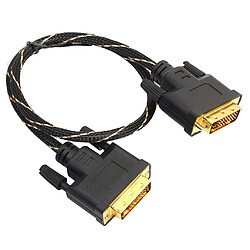 Câble DVI DVI-D 24 + 1 M à M Plaqué or Double Link Lead pour téléviseur 0.5m