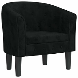 Maison Chic Fauteuil relax,Chaise pour salon cabriolet noir velours -MN47721