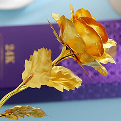 Wewoo Fleurs Artificielles rose et or Fleur artificielle de de décoration plaquée par de 24K, livraison aléatoire de couleur