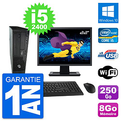 PC Fujitsu E500 DT Ecran 22" Intel i5-2400 RAM 8Go Disque 250Go Windows 10 Wifi · Occasion 