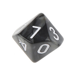 10pcs Dix Faces De Dés D10 Jouer D & D Jeux Rpg Parti Dices Noir pas cher