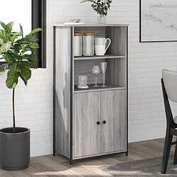 Maison Chic Buffet,Meuble de Rangement,commode pour salon,Cuisine sonoma gris 62x36x121,5 cm bois d'ingénierie -MN54334