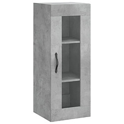 Maison Chic Armoire murale,Meuble de Rangement pour salon,cuisine gris béton 34,5x34x90 cm -MN11560