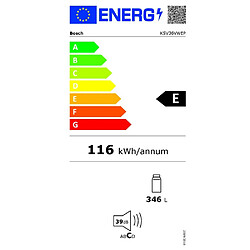 Réfrigérateur 1 porte 60cm 346l - ksv36vwep - BOSCH