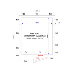 Chambre Froide Professionnelle - Hauteur 2200 mm - Combisteel