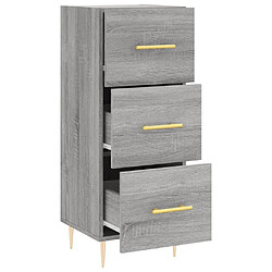 Maison Chic Buffet,Meuble de Rangement,commode pour salon,Cuisine Sonoma gris 34,5x34x90 cm Bois d'ingénierie -MN35904 pas cher