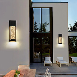 Universal Applique imperméable hôtel hôtel balcon couloir allée lumière villa cour lumière LED induction cristal applique pas cher