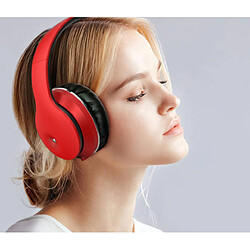 Universal Écouteurs Bluetooth rouges Élimination active du bruit Écouteurs sans fil Bouchons d'oreille Stéréo High Fidelity Basses Sport Casques de jeux avec microphone pas cher