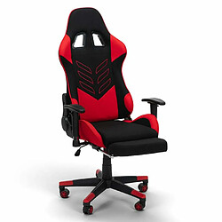 Franchi Chaise de bureau gaming Fauteuil design moderne avec coussins et accoudoirs Misano Fire