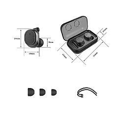 Avis Universal Casque antidérapant antibruit téléphone portable pour l'exercice et la course à pied noir