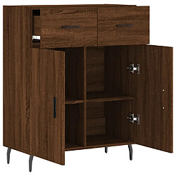 Acheter vidaXL Buffet chêne marron 69,5x34x90 cm bois d'ingénierie