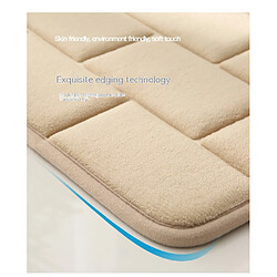 LUUCOZK Tapis de bain antidérapants absorbants à séchage rapide pour salle de bain - Couleur camel-40 x 60CM