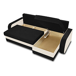 Avis Bestmobilier Valos - canapé d'angle réversible - 4 places - convertible avec coffre - en velours