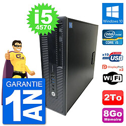 PC HP EliteDesk 800 G1 Core i5-4570 RAM 8Go Disque Dur 2To Windows 10 Wifi · Occasion 