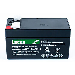 Batterie Plomb étanche Stationnaire Lucas VRLA AGM LSLA1.2-12 12V 1.2Ah 