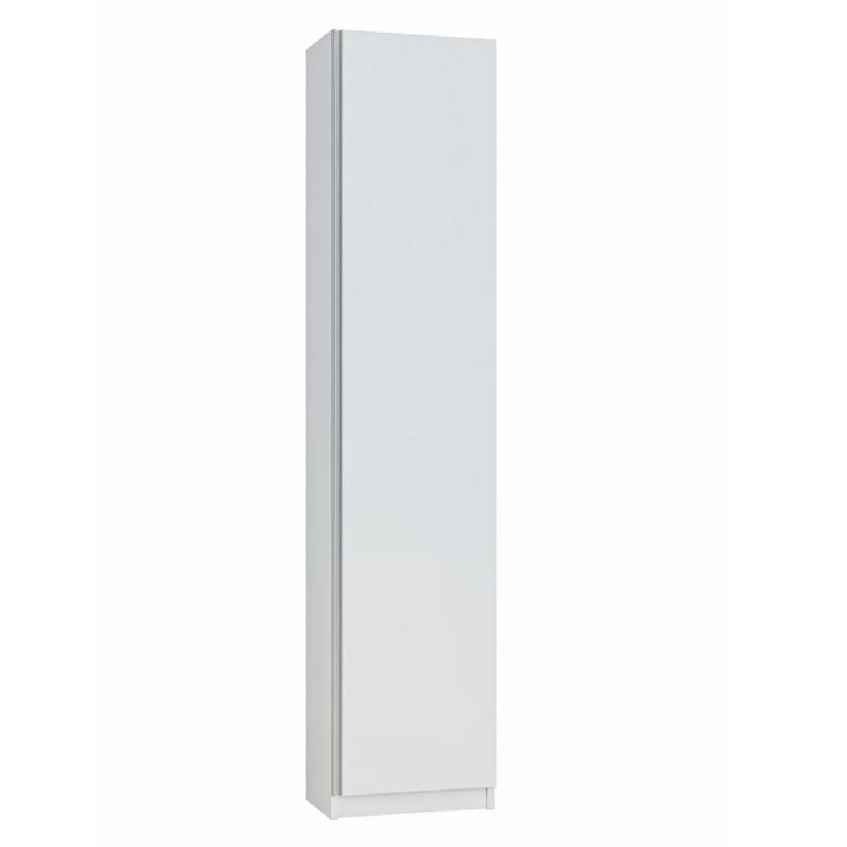 Inside 75 Colonne rangement BERMUDES 1 porte 50*35 cm Hauteur 229 cm blanc mat