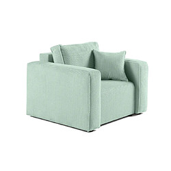 Bestmobilier Topaze - fauteuil - en velours texturé Topaze - fauteuil - en velours texturé - Bleu