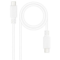 ? Câble USB 2.0 Type C/M vers USB Type C/M - 1M · Blanc 