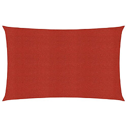 vidaXL Voile d'ombrage 160 g/m² Rouge 3x6 m PEHD