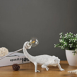 Acheter Universal Nordic Seletti lézard lumineux moderne mignon leader résine animal caméléon lampe de table chambre salon maison décoration luminaire (applique style C)