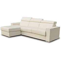 City Canapé lit Andorra angle convertible 140 ritz beige