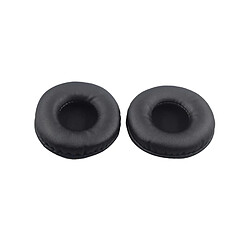 LUUCOZK Coussinets d'oreille anti-poussière en similicuir élastique pour casque ATH-SJ33/SJ55/ES7/ESW9-Noir 