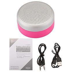 Wewoo Enceinte Bluetooth d'intérieur Magenta carte multifonctionnelle musique lecture haut-parleur bluetooth, appel mains libres de et TF fonction audio AUX pas cher