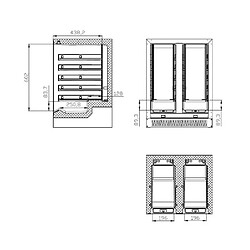 Acheter Cave à Vin 40 Bouteilles Double Zone - 100 L - Combisteel