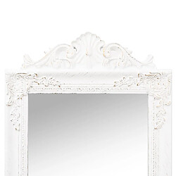 Acheter vidaXL Miroir sur pied Blanc 45x180 cm