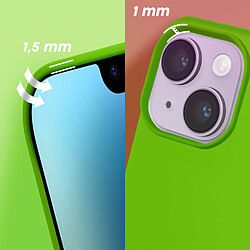 Coque pour iPhone 14 Hybride Semi-rigide Fine Intérieur Doux Moxie vert pomme pas cher