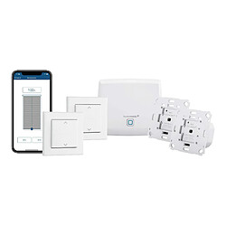 Homematic IP Smart Home Starter Kit d'ombrage - Contrôle Intelligent des Volets roulants et auvents, également Via Application Gratuite, 158143A0