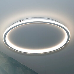 Plafonnier LED rond 43 W cercle de lumière indirecte plafond lumineux salle de bain cuisine 230V 50cm LUMIÈRE 3000K