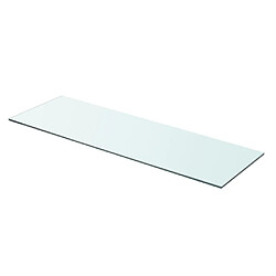 vidaXL Panneau pour étagère Verre transparent 80 x 25 cm 