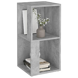 Avis vidaXL Armoire d'angle Gris béton 33x33x67 cm Bois d'ingénierie